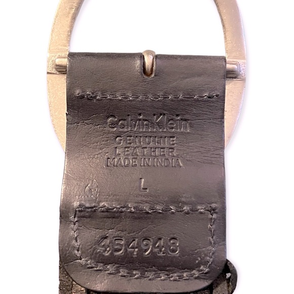 VTG 90s Calvin Klein Woven Belt with Brass Buckle - Picture 4 of 8